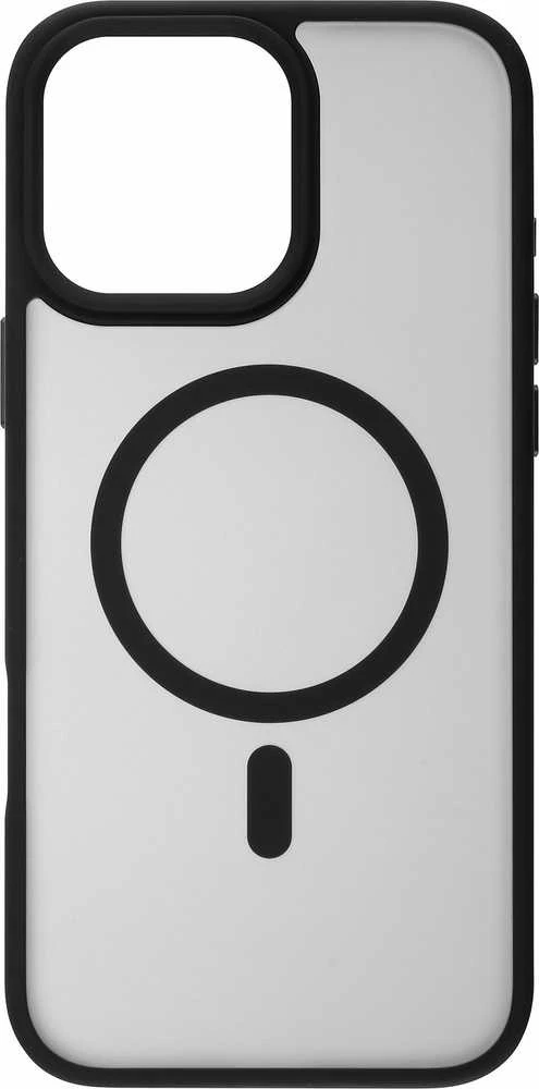 Genway „FoneKit MagSafe“ minkštas lietimui atsparus dėklas, „iPhone 16 Pro Max“, juodas / pilkas
