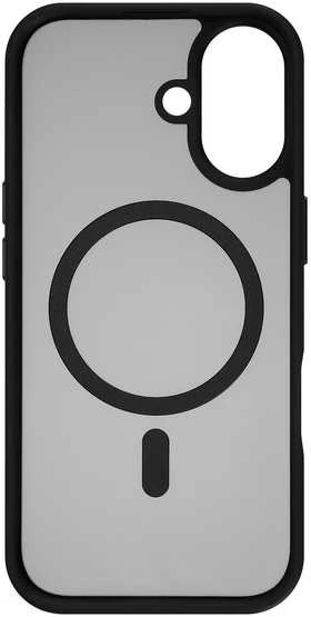 Dėklas FoneKit MagSafe Soft Touch suojakuori, iPhone 17, musta/harmaa