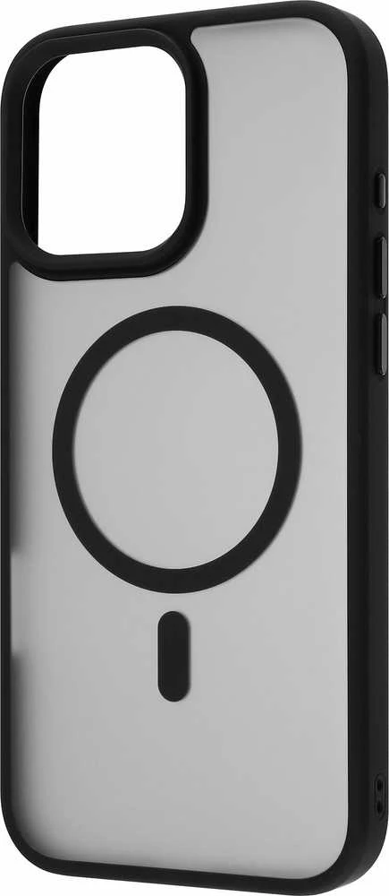 Genway „FoneKit MagSafe“ minkštas lietimui atsparus dėklas, „iPhone 16 Pro Max“, juodas / pilkas