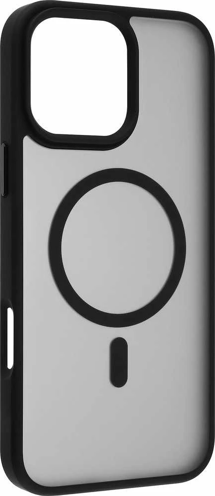 Genway „FoneKit MagSafe“ minkštas lietimui atsparus dėklas, „iPhone 16 Pro Max“, juodas / pilkas