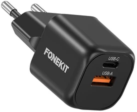 FoneKit Mini 20W įkroviklis su dviem jungtimis