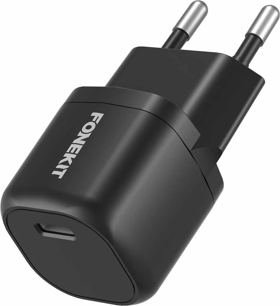 FoneKit Mini 20 W pikalaturi, USB-C, musta