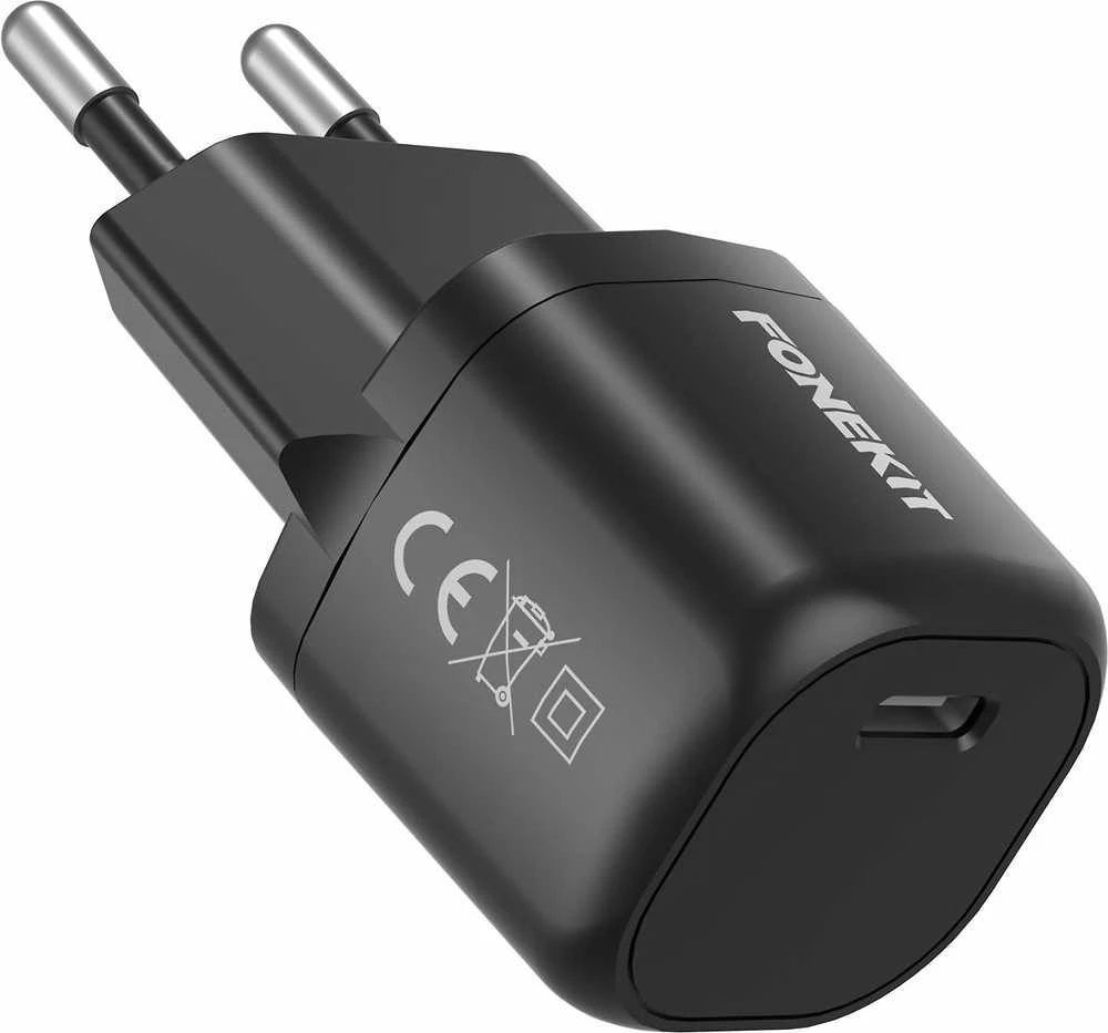 FoneKit Mini 20 W pikalaturi, USB-C, musta