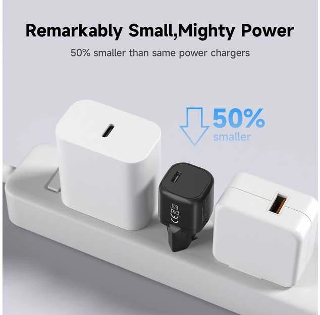 FoneKit Mini 20 W pikalaturi, USB-C, musta