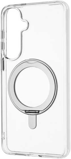 Dėklas FoneKit Premium Kickstand MagSafe suojakuori jalustalla, Samsung Galaxy S26+, läpinäkyvä