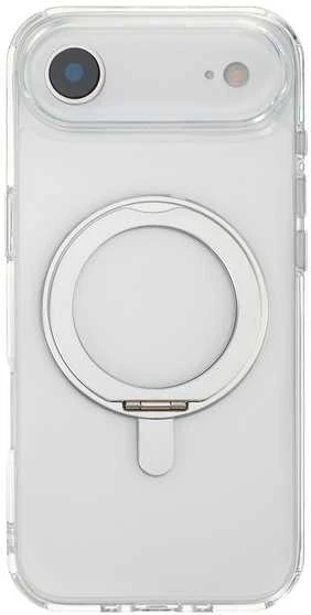 Dėklas FoneKit Premium Kickstand MagSafe suojakuori jalustalla, iPhone Air, läpinäkyvä
