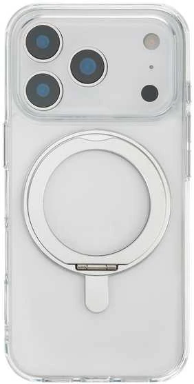 Dėklas FoneKit Premium Kickstand MagSafe suojakuori jalustalla, iPhone 17 Pro, läpinäkyvä