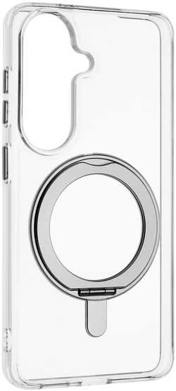 Dėklas FoneKit Premium Kickstand MagSafe suojakuori jalustalla, Samsung Galaxy S26, läpinäkyvä