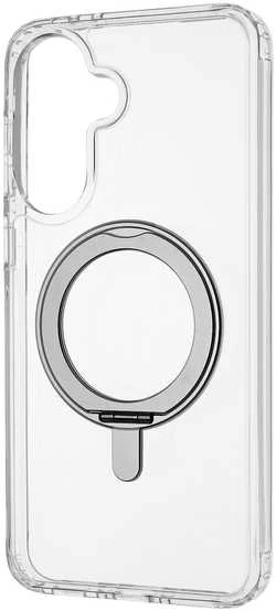 Dėklas FoneKit Premium Kickstand MagSafe suojakuori jalustalla, Samsung Galaxy A37, läpinäkyvä