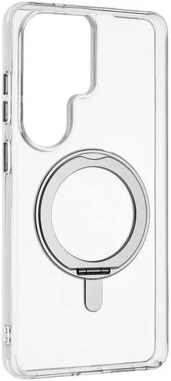 Dėklas FoneKit Premium Kickstand MagSafe suojakuori jalustalla, Samsung Galaxy S26 Ultra, läpinäkyvä