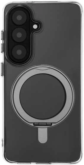 Dėklas FoneKit Premium Kickstand MagSafe suojakuori jalustalla, Samsung Galaxy S26, läpinäkyvä