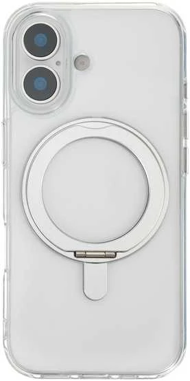 Dėklas FoneKit Premium Kickstand MagSafe suojakuori jalustalla, iPhone 17, läpinäkyvä