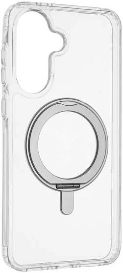 Dėklas FoneKit Premium Kickstand MagSafe suojakuori jalustalla, Samsung Galaxy A37, läpinäkyvä