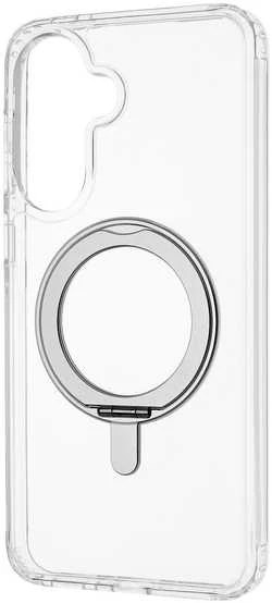 Dėklas FoneKit Premium Kickstand MagSafe suojakuori jalustalla, Samsung Galaxy A57, läpinäkyvä