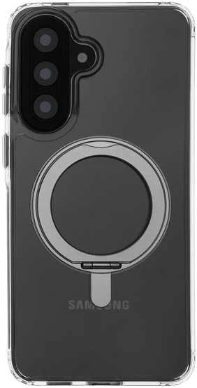 Dėklas FoneKit Premium Kickstand MagSafe suojakuori jalustalla, Samsung Galaxy A57, läpinäkyvä