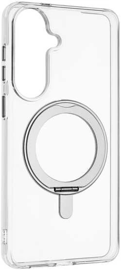 Dėklas FoneKit Premium Kickstand MagSafe suojakuori jalustalla, Samsung Galaxy S26+, läpinäkyvä