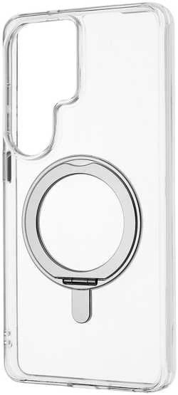 Dėklas FoneKit Premium Kickstand MagSafe suojakuori jalustalla, Samsung Galaxy S26 Ultra, läpinäkyvä