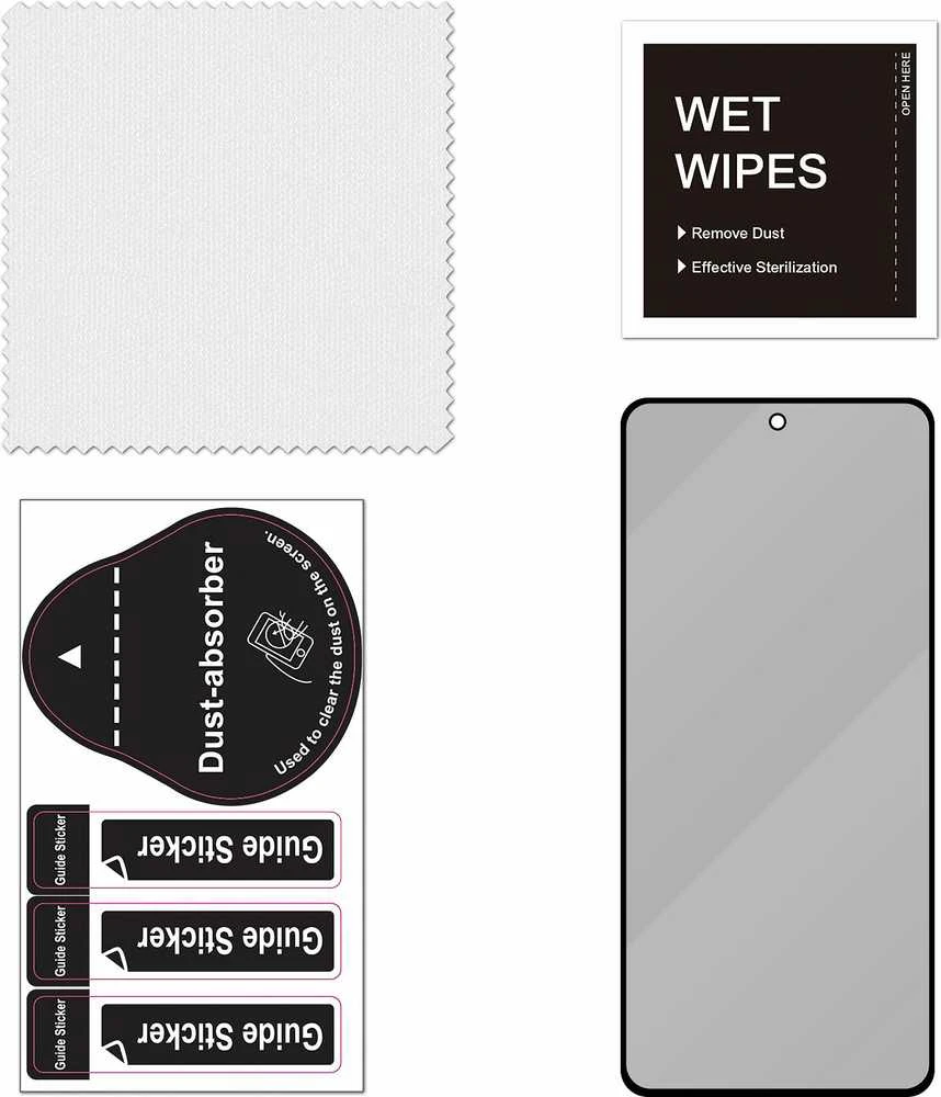Trixie FoneKit Privacy+ viso dangčio grūdintas stiklas, OnePlus Nord 4, juodas