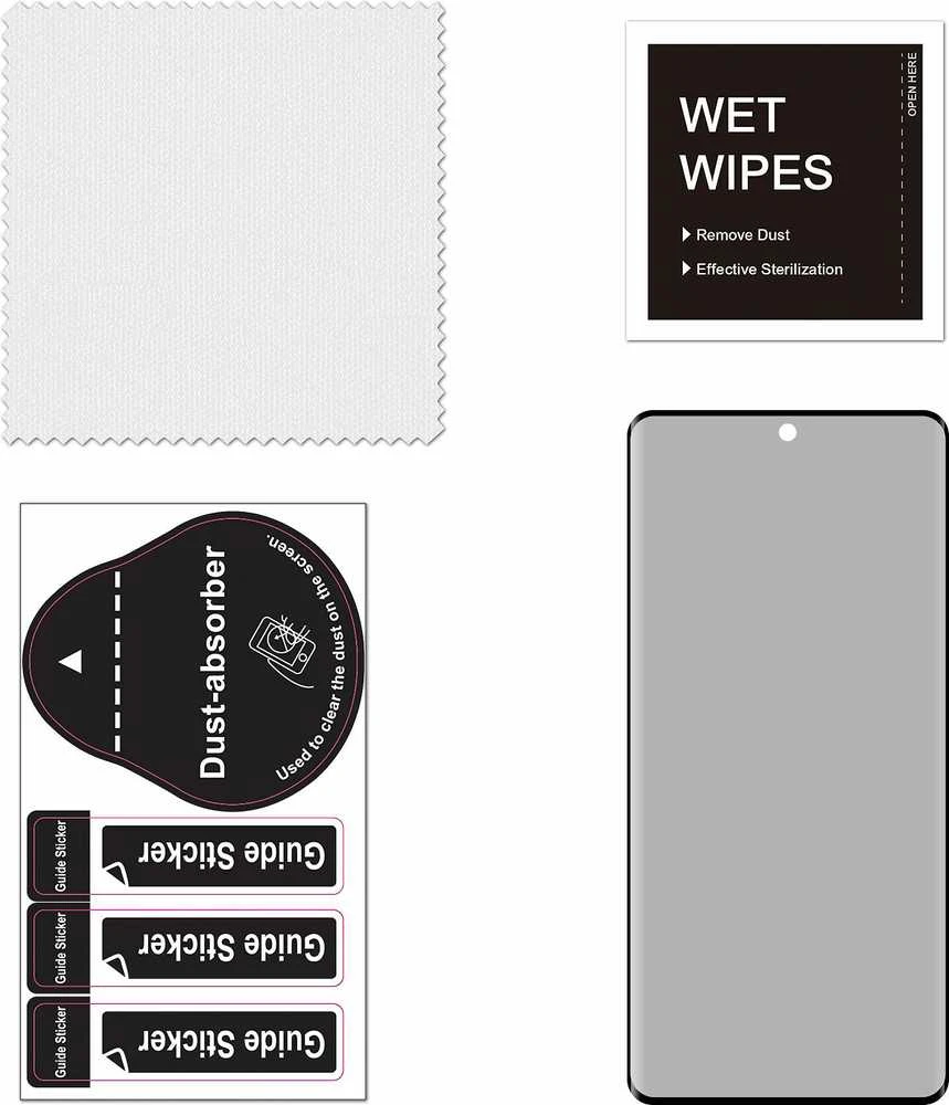 FoneKit Privacy+ viso dangčio grūdintas stiklas, OnePlus 13, juodas