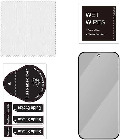 Fonekit Privacy+ viso dangčio grūdintas stiklas, Google Pixel 9A