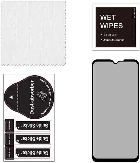 FoneKit Privacy+ viso dangčio grūdintas stiklas, Samsung Galaxy Xcover7, juodas