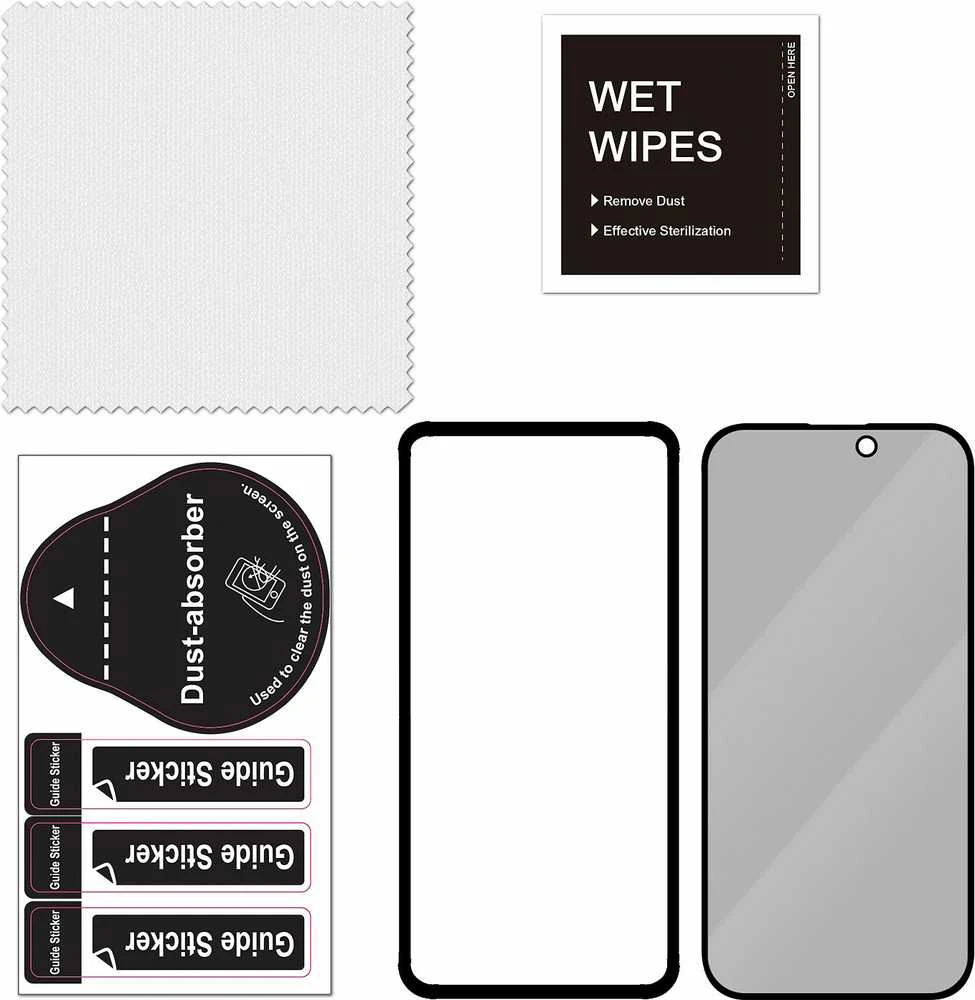 FoneKit Privacy+ viso dangčio grūdintas stiklas, iPhone 15 Pro