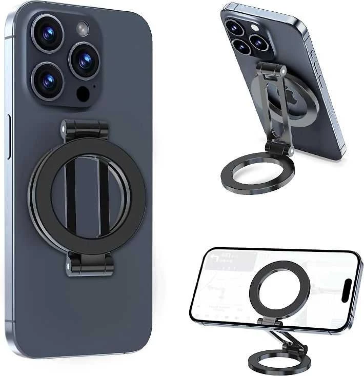 „FoneKit“ sulankstomas „Dual Magsafe“ suderinamas telefono laikiklis, juodas