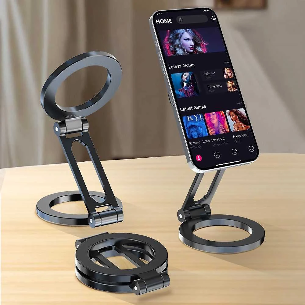 „FoneKit“ sulankstomas „Dual Magsafe“ suderinamas telefono laikiklis, juodas
