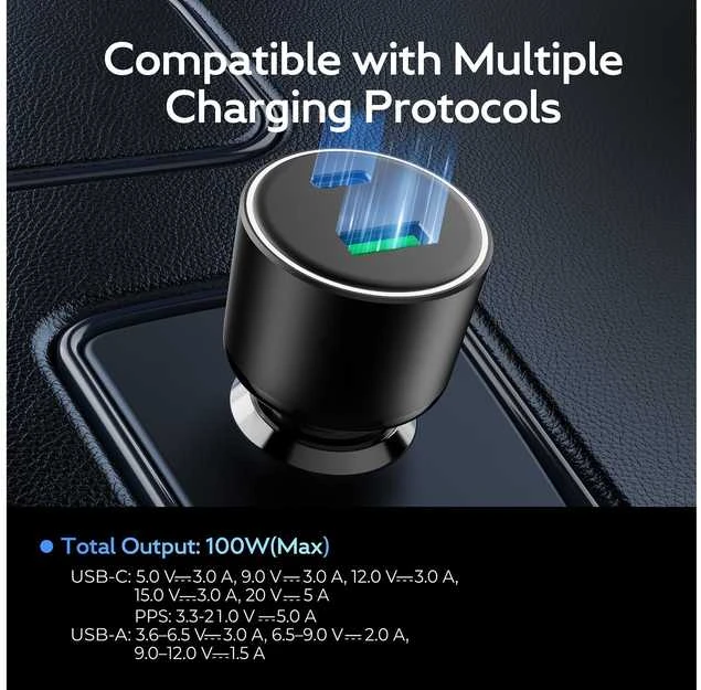 FoneKit Travel 100W -autolaturi