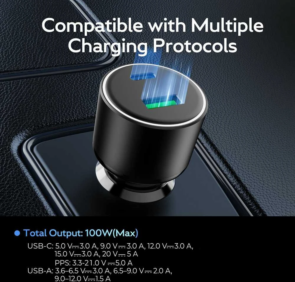 FoneKit Travel 100W -autolaturi