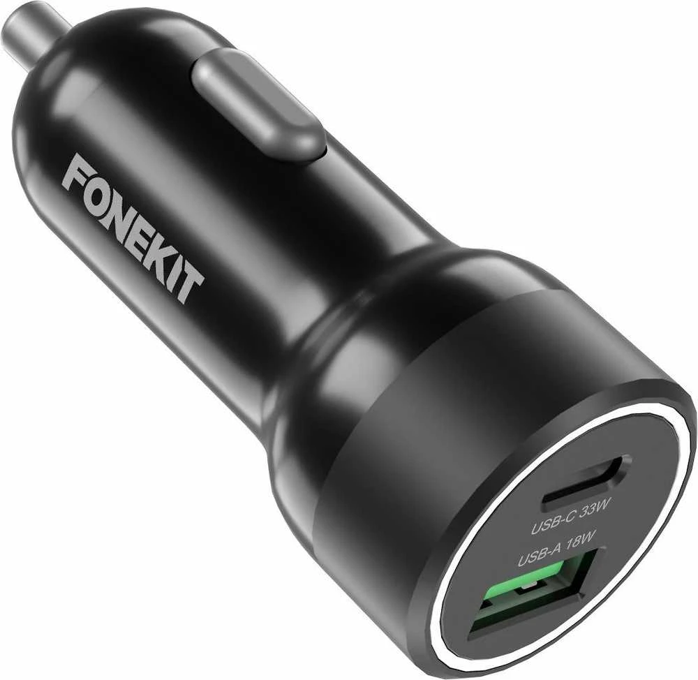 „FoneKit Travel 51W“, USB-C + USB-A – automatiniai įkrovikliai