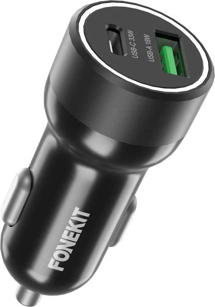 „FoneKit Travel 51W“, USB-C + USB-A – automatiniai įkrovikliai