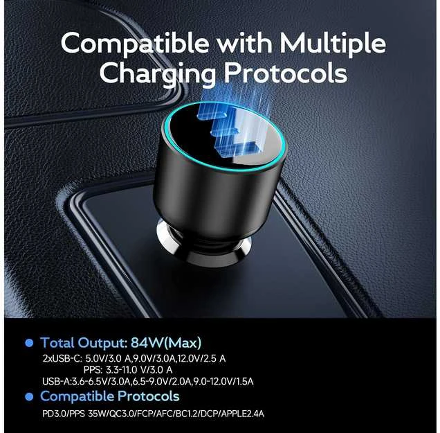 FoneKit Travel 84W -autolaturi