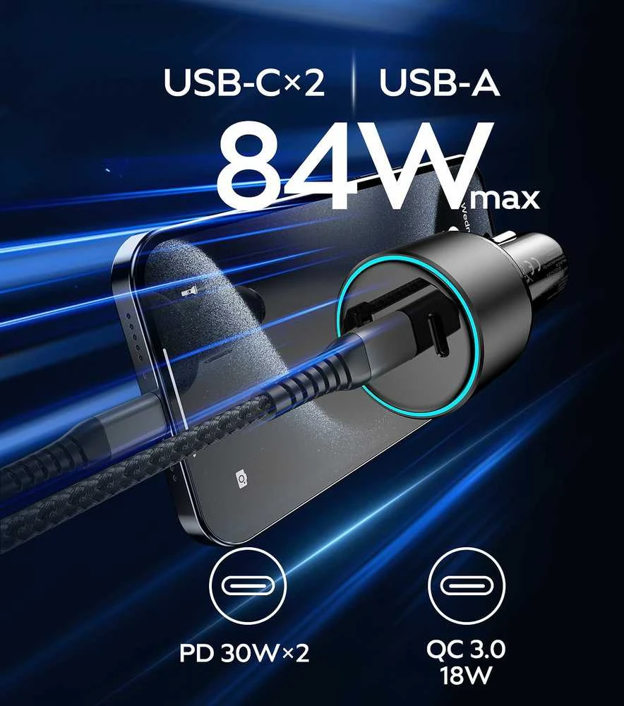 FoneKit Travel 84W -autolaturi
