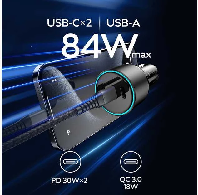 FoneKit Travel 84W -autolaturi