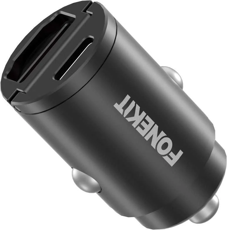 FoneKit Travel PD 30W, USB-A + USB-C -automatika