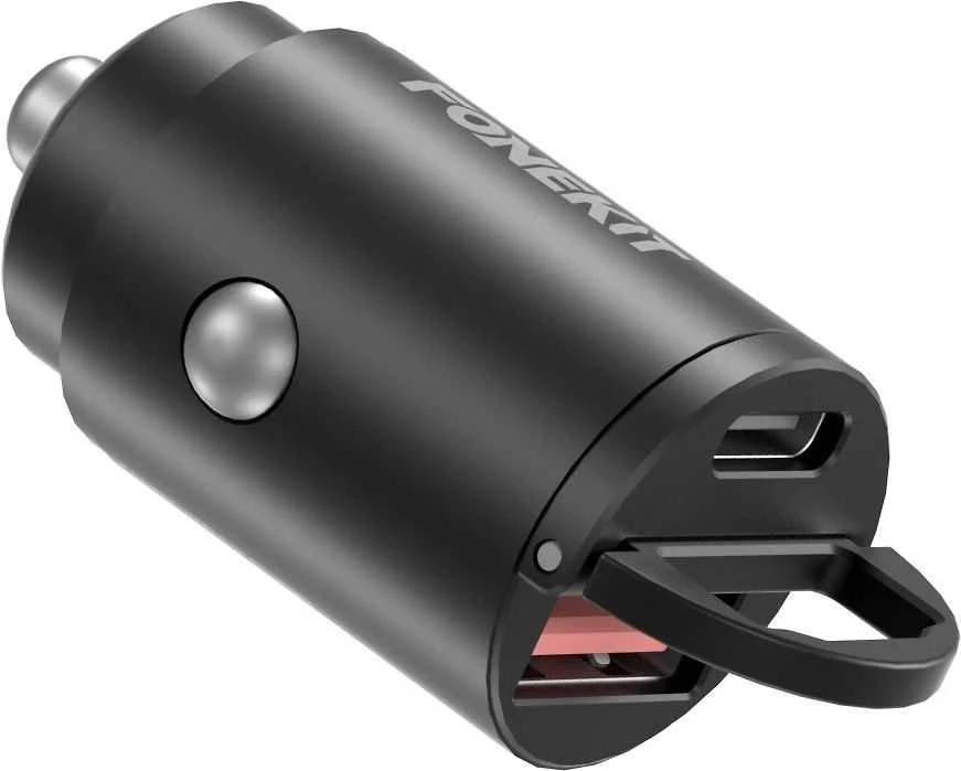 FoneKit Travel PD 30W, USB-A + USB-C -automatika