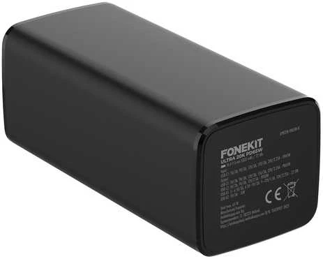 FoneKit Ultra 20K PD65W varavirtalähde, 20 000 mAh