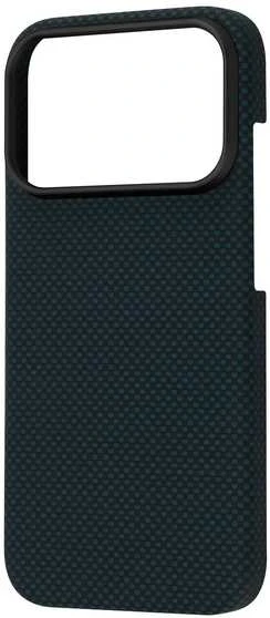 „FoneKit Vectran-Kevlar“ aramidinio pluošto „MagSafe“ apsauginis dėklas, „iPhone 17 Pro“, mėlynas / juodas