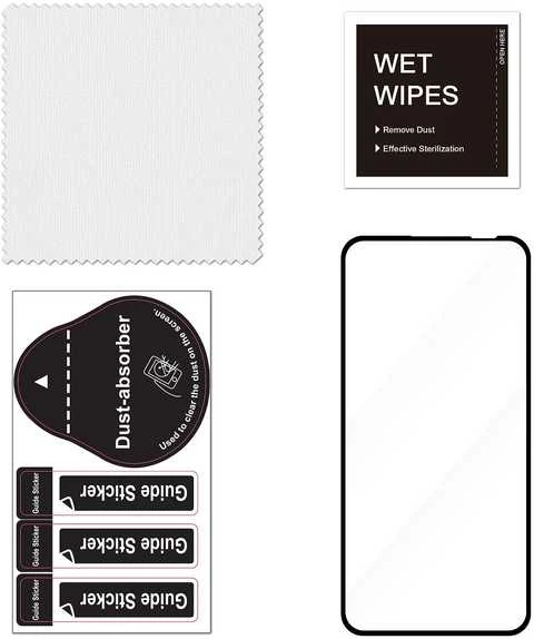 FoneKit viso dangčio grūdintas stiklas, Samsung Galaxy A54 5G / S23 FE, juodas