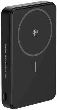 FoneKit Wireless 10K PD20W Qi2 varavirtalähde, 10 000 mAh, musta