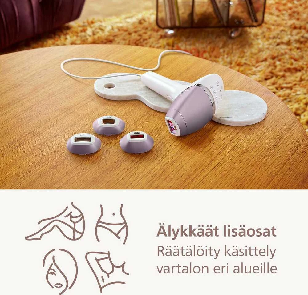 Fotoepiliatorius Philips Lumea IPL 8000 Series IPL plaukelių šalinimo prietaisas su „SenseIQ“ BRI947/00