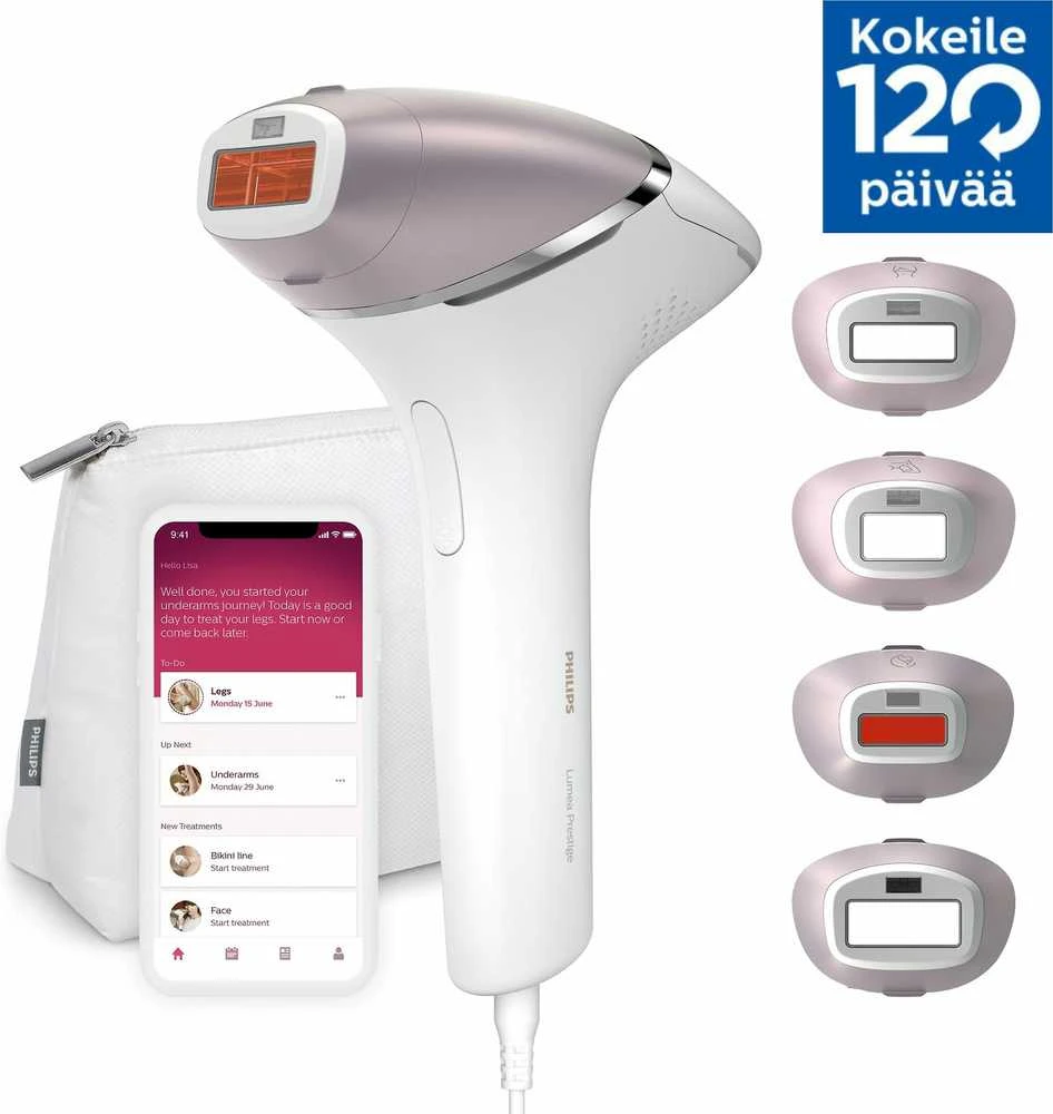 Fotoepiliatorius Philips Lumea IPL 8000 Series IPL plaukelių šalinimo prietaisas su „SenseIQ“ BRI947/00