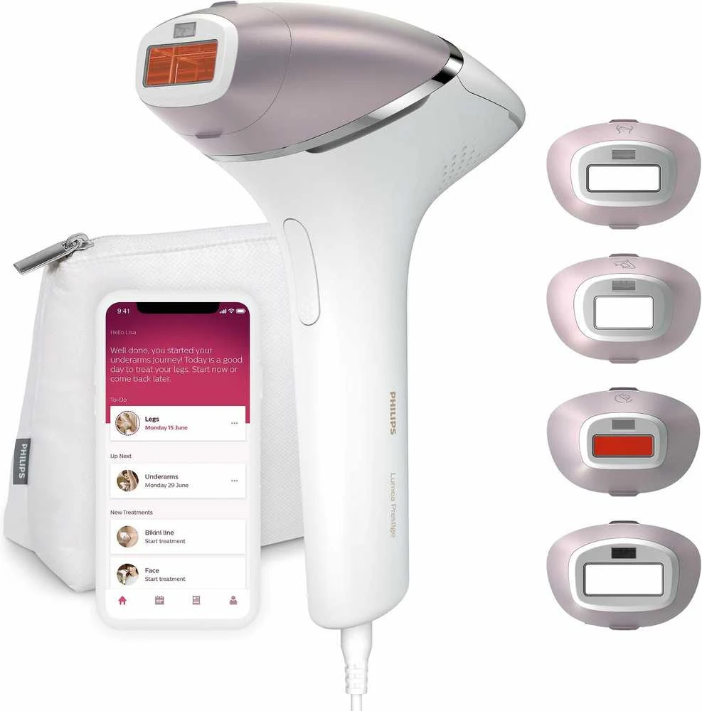 Fotoepiliatorius Philips Lumea IPL 8000 Series IPL plaukelių šalinimo prietaisas su „SenseIQ“ BRI947/00