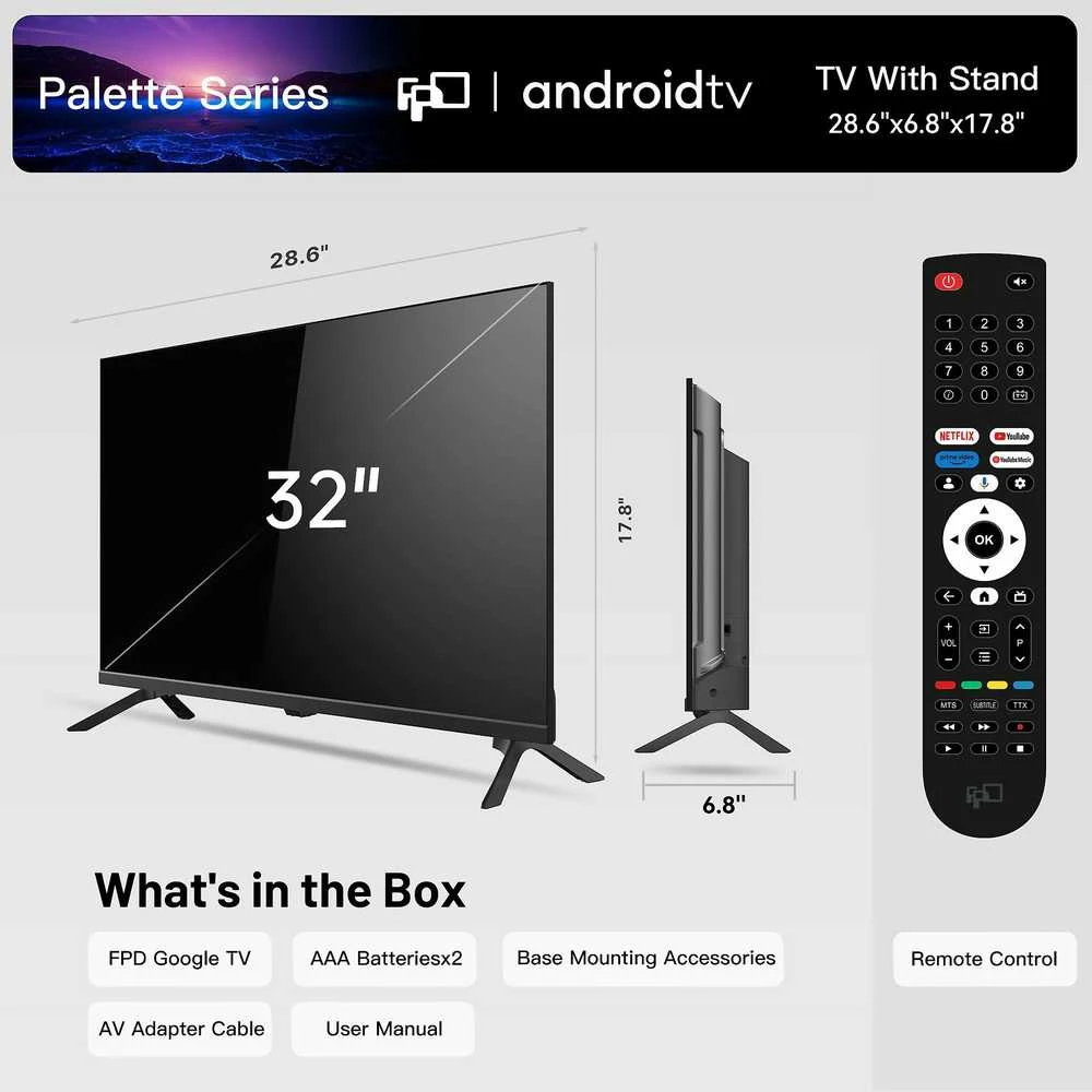 FPD 32 G500 – HD Ready LED „Google“ televizorius