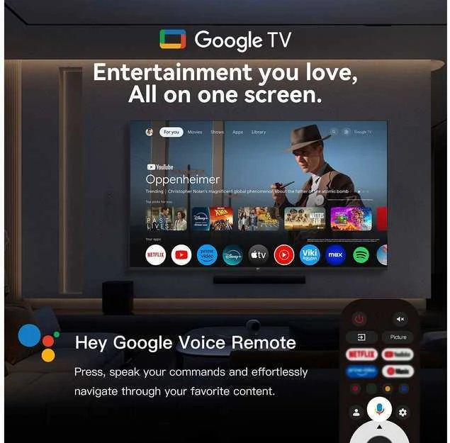 FPD 58 D900 – 4K LED „Google“ televizorius