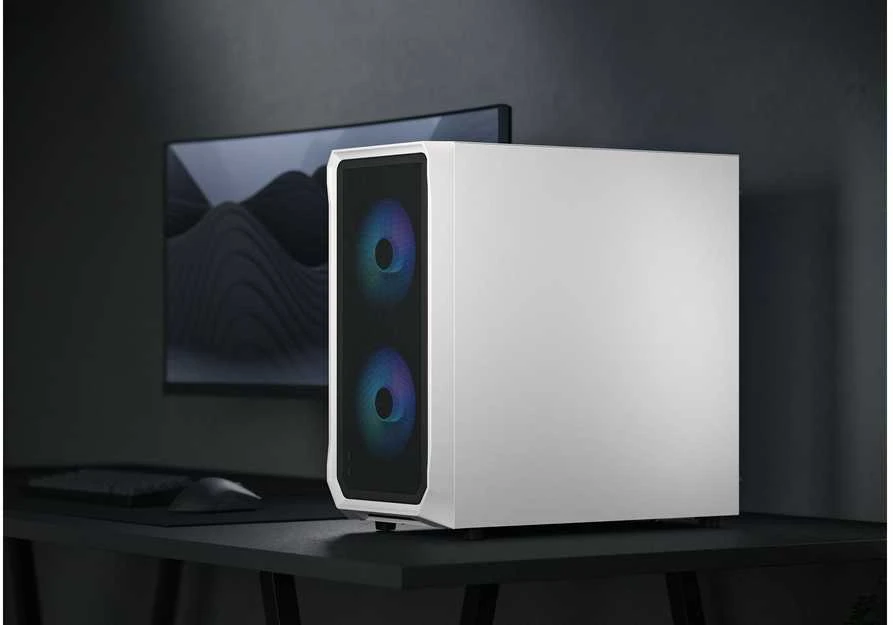 „Fractal Design“ | „Focus 2“ | Šoninis langas | RGB Baltas TG skaidraus atspalvio | Midi bokštas | ATX