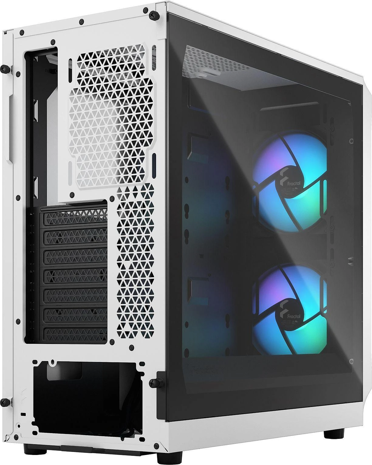 „Fractal Design“ | „Focus 2“ | Šoninis langas | RGB Baltas TG skaidraus atspalvio | Midi bokštas | ATX