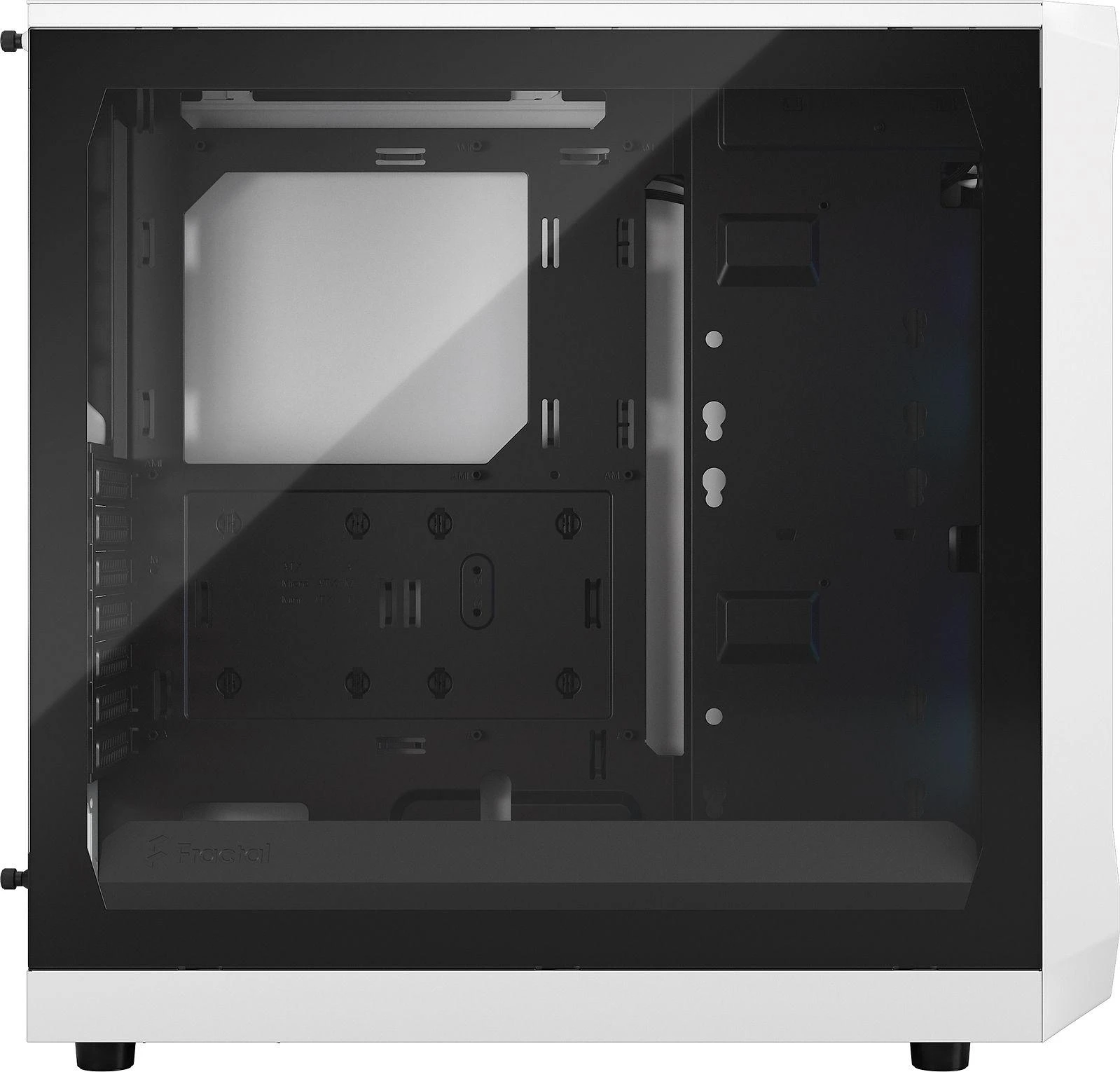 „Fractal Design“ | „Focus 2“ | Šoninis langas | RGB Baltas TG skaidraus atspalvio | Midi bokštas | ATX