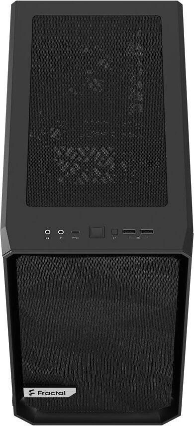 „Fractal Design“ | „Meshify 2 Nano“ | Šoninis langas | Juodas TG, tamsus atspalvis | ITX | ATX